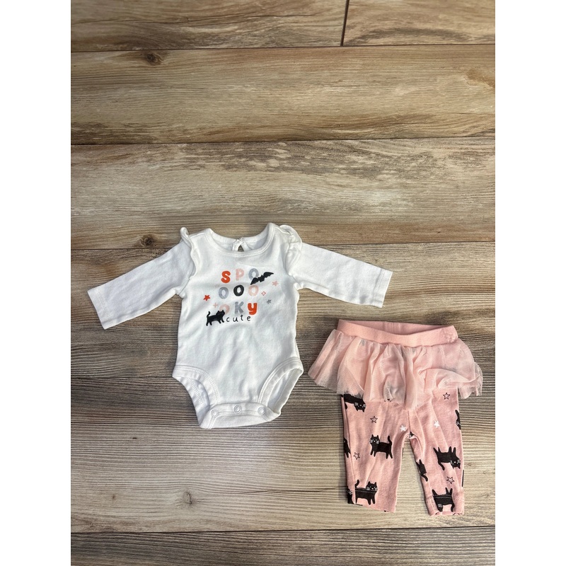 Carter’s 2pc Spooky Cute Bodysuit & Leggings White sz Newborn White Newborn
