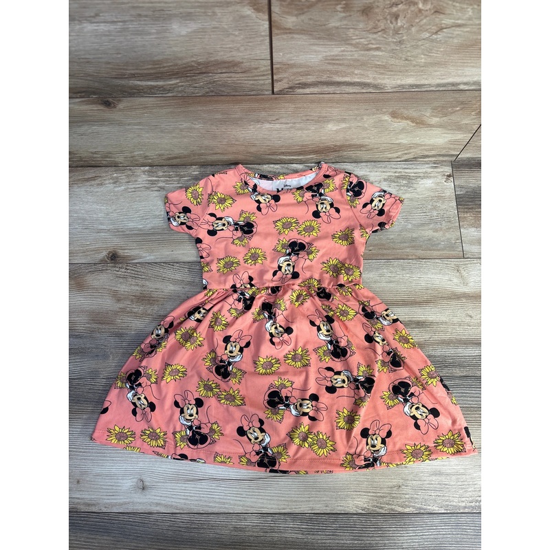 Disney Minnie Mouse Floral Dress Orange sz 3T Orange 3T