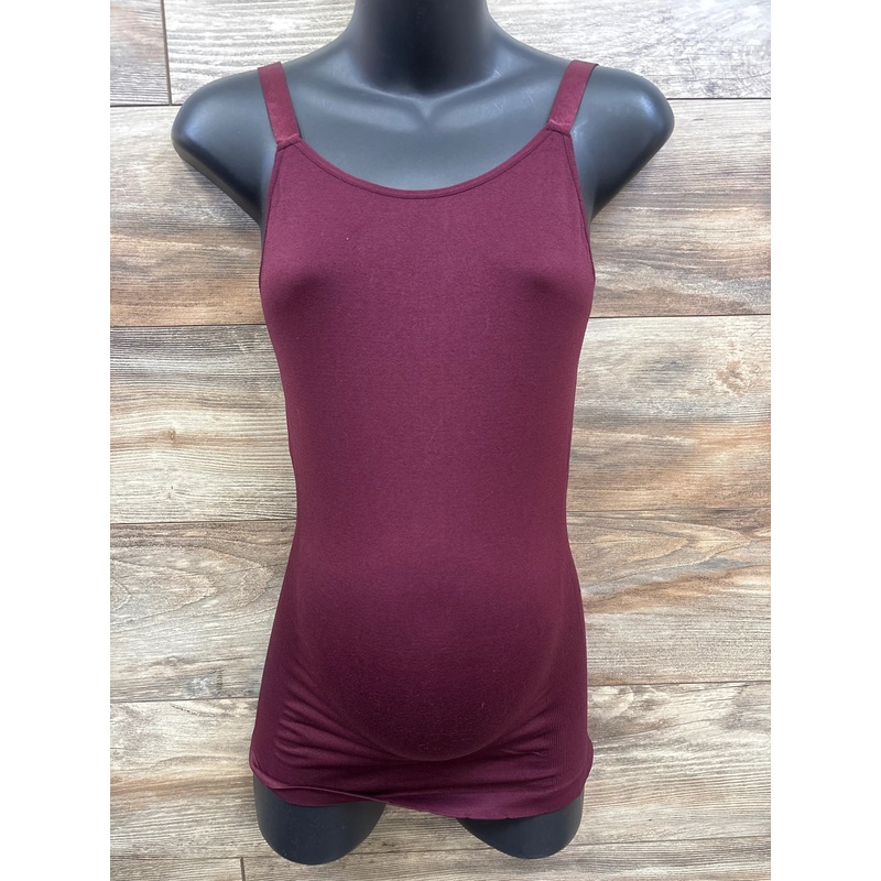 Feathers Maternity Nursing Cami Burgundy One Size Burgundy