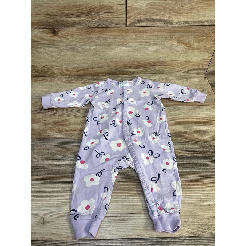 H&M Floral Coverall Purple sz 6m Purple 6m