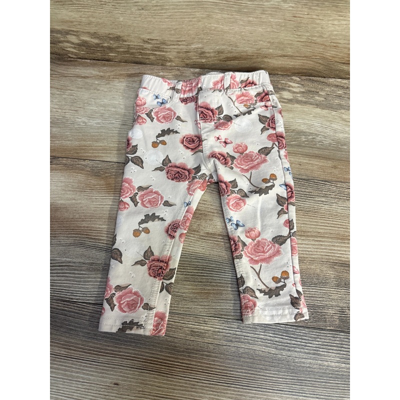 H&M Floral Jeggings Beige sz 9m Beige 9m