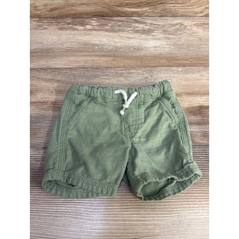 H&M Linen Drawstring Shorts Green sz 6m