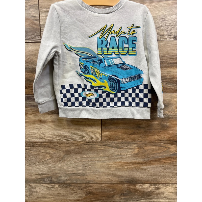Hot Wheels Made To Race Sweatshirt Blue sz 4T Blue 4T