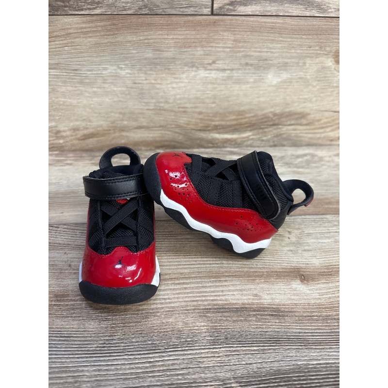 Jordan 6 Rings TD ‘Fitness Red’ Sneakers sz 4c