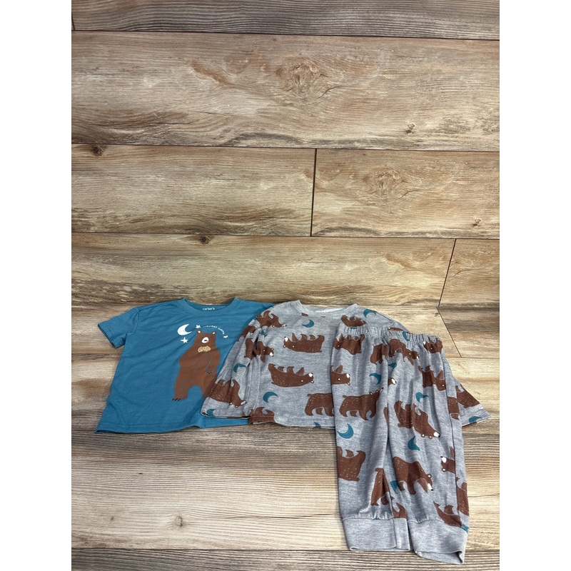 Just One You 3pc Bear Pajama Set Blue/Grey sz 3T Blue 3T