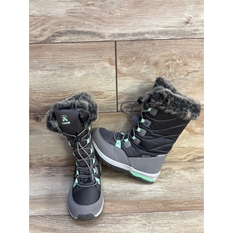 Kamik Snowangel Snow Boots Grey sz 1Y