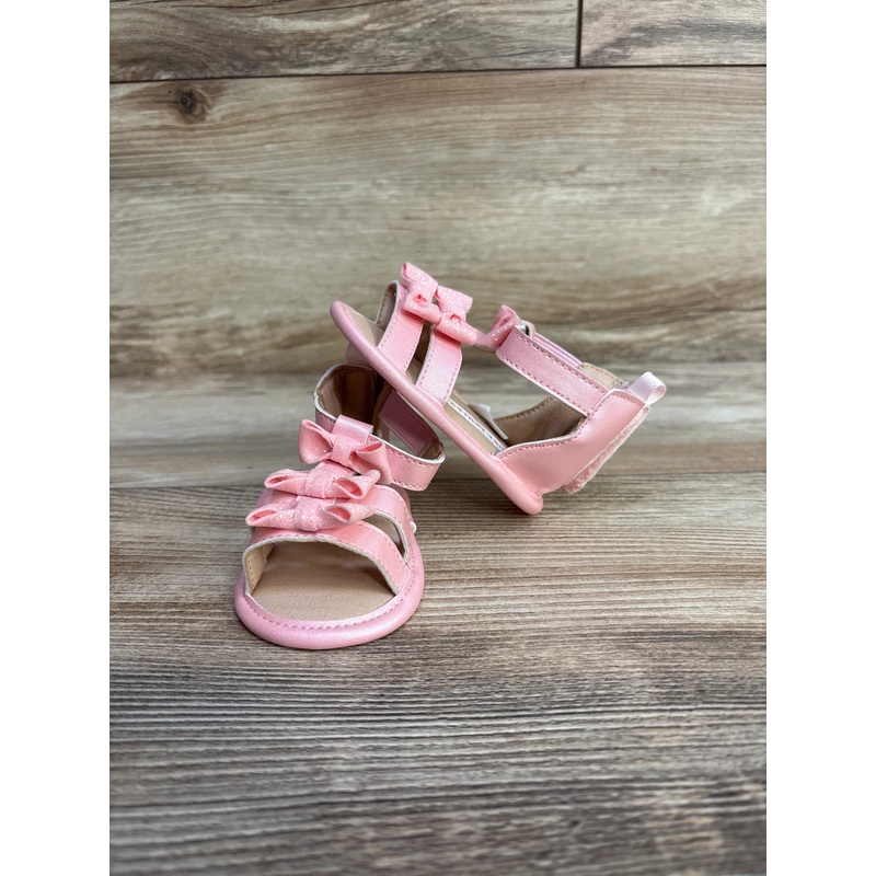 Laura Ashely Bow Sandals Pink sz 2c