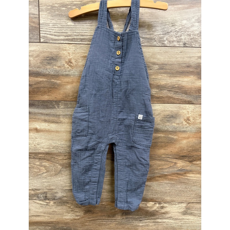 Little Planet Muslin Overalls Blue sz 18m Blue 18m