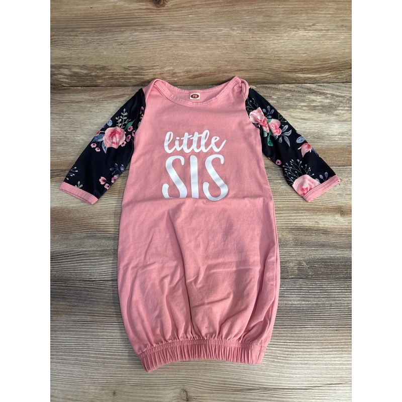 Little Sis Gown Black/Pink sz 3-6m Pink 3m
