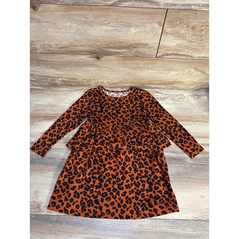 Member’s Mark Leopard Print Dress sz 4T Brown 4T