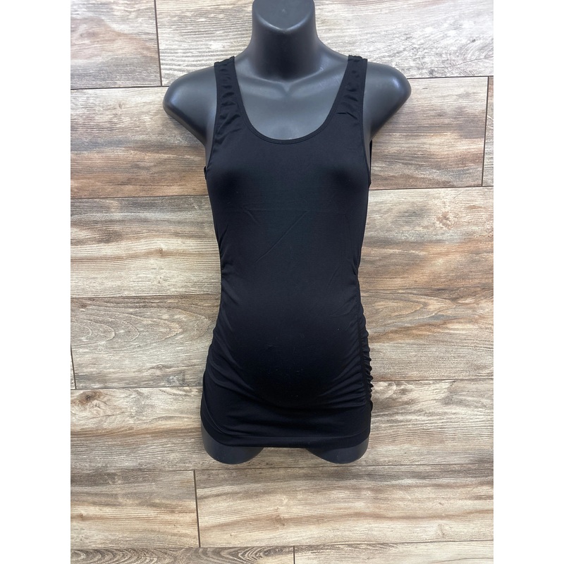 Motherhood Ruched Tank Top Black sz Small Black Maternity Small
