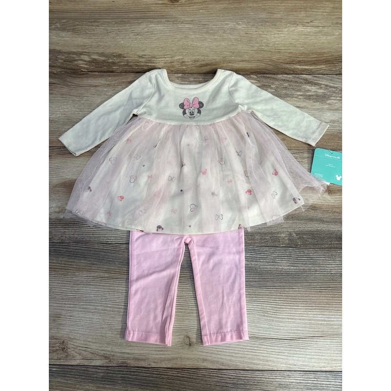 NEW Old Navy x Disney Baby 2pc Minnie Mouse Dress & Leggings Cream sz 3-6m Cream 3m