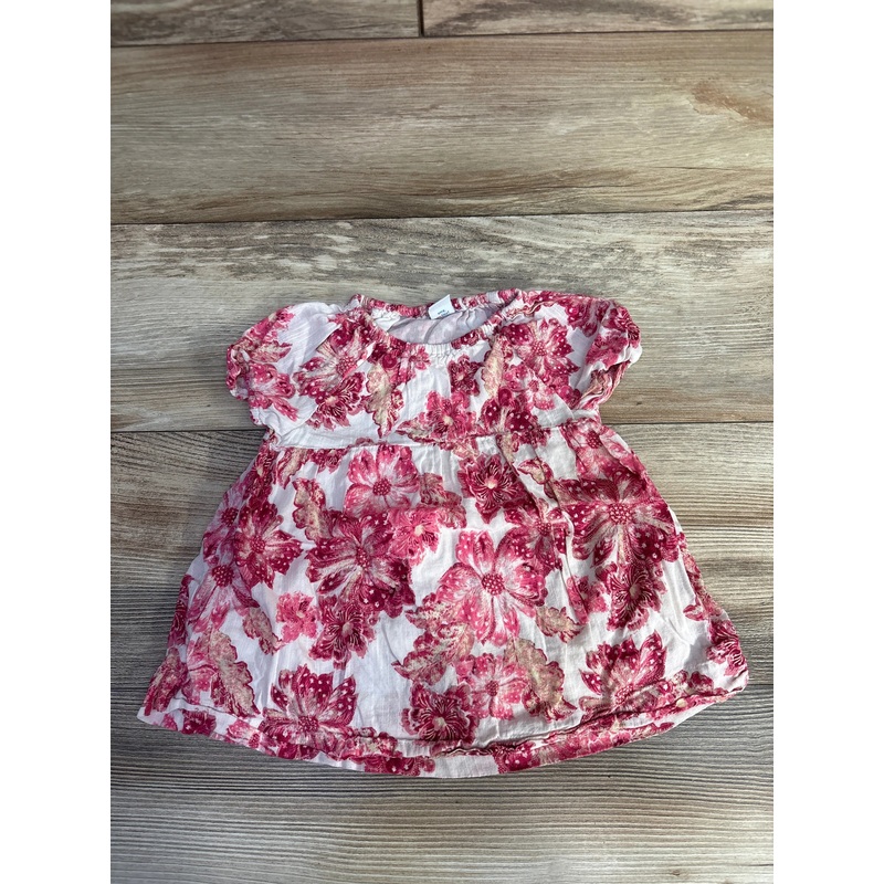 Old Navy Floral Tunic Shirt Pink sz 6-12m Pink 6m