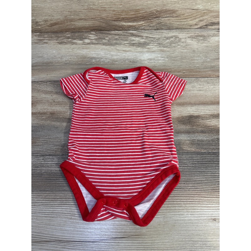 Puma Striped Bodysuit Red sz 3-6m Red 3m