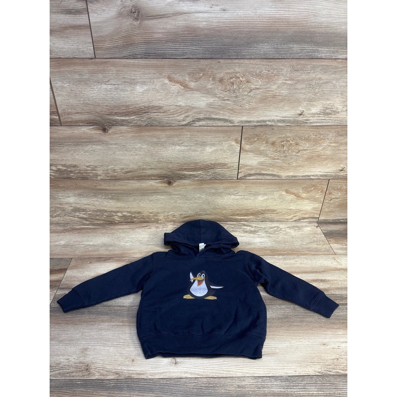 Rabbit Skins Penguin Pullover Hoodie Navy sz 2T Navy 2T