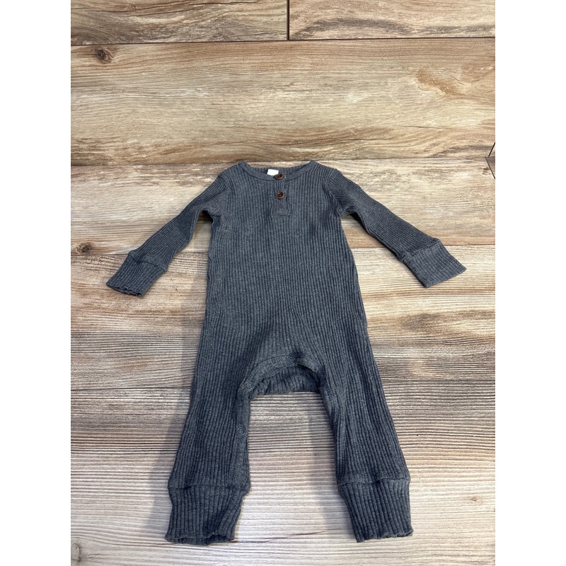 Ribbed Henley Coverall Grey sz 9-12m Grey 9m