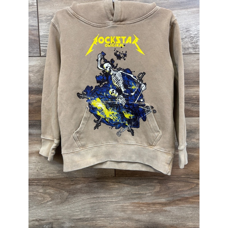 Rockstar Original Skelton Hoodie Tan sz 5T Tan 5T