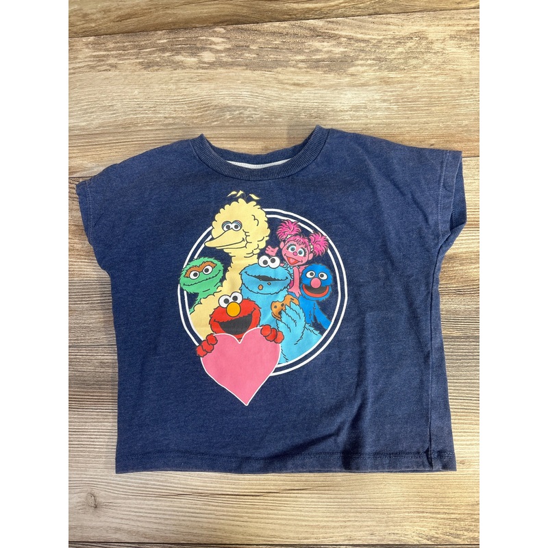 Sesame Street Logo T-Shirt Blue sz 3T Blue 3T