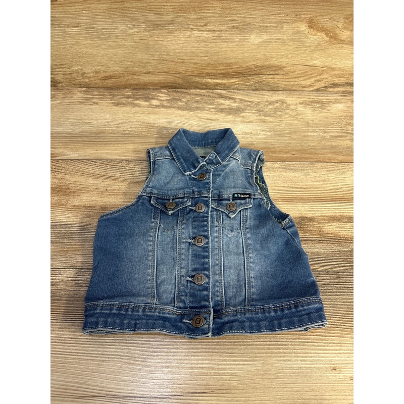 Tractor Denim Vest Blue sz 4T Blue 4T