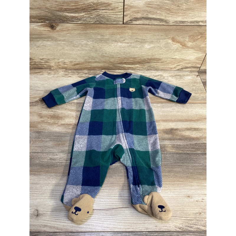 Carter’s Plaid Blanket Sleeper Green sz 3m Green 3m