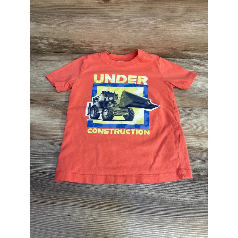 Carter’s Under Construction Shirt sz 3T Orange 3T