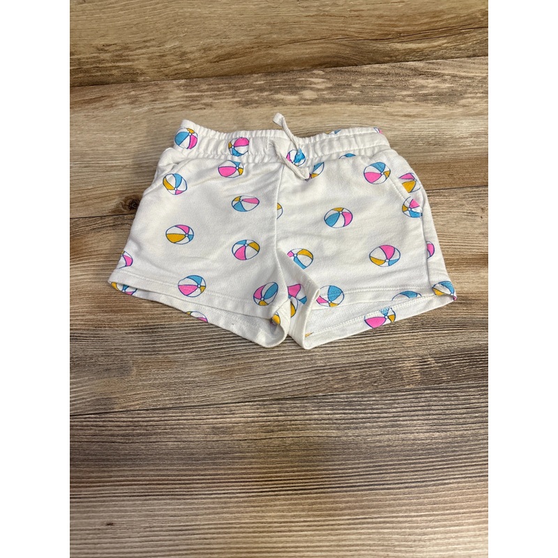 Cat & Jack Beach Balls Drawstring Shorts White sz 3T White 3T