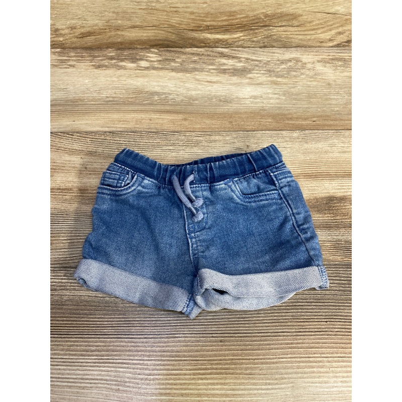 Cat & Jack Drawstring Denim Shorts Blue sz 12m Blue 12m