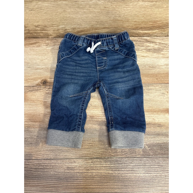 Cat & Jack Drawstring Jogger Jeans Blue sz 3-6m Blue 3m