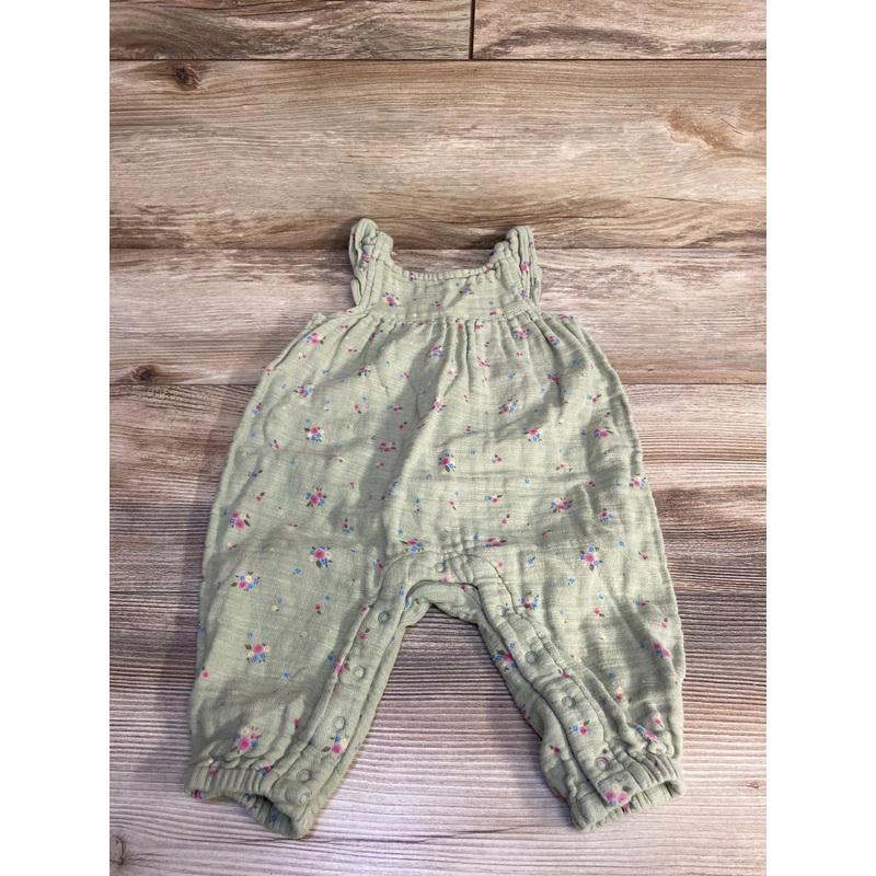 Cat & Jack Floral Romper Green sz 6-9m Green 6m