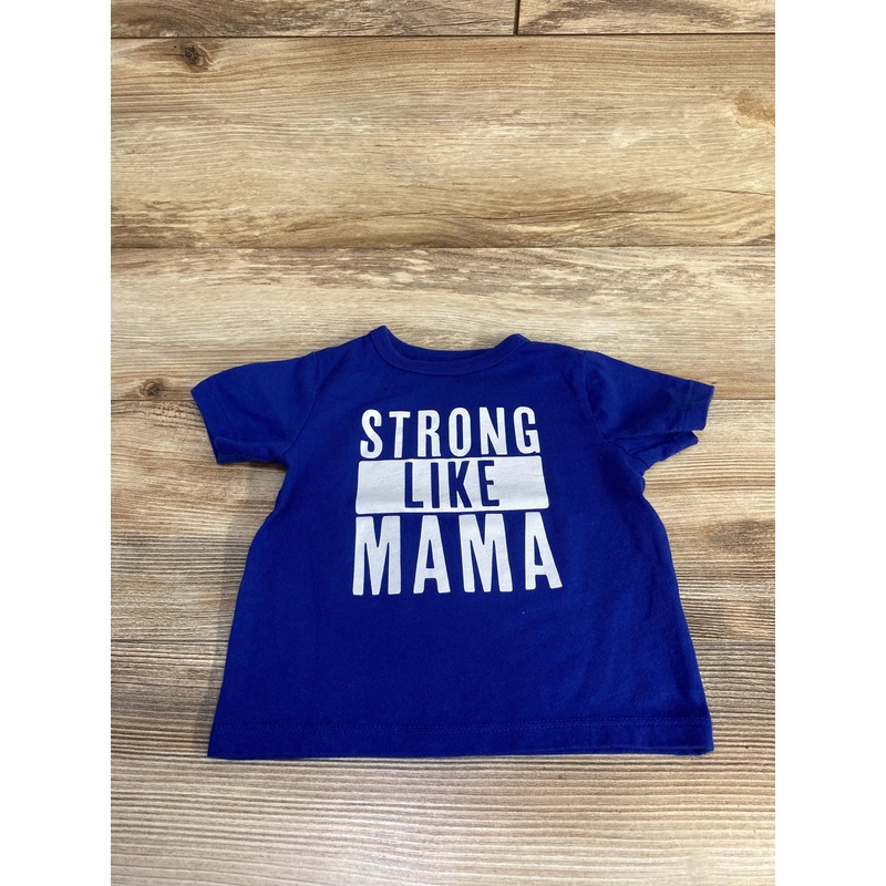 Children’s Place Strong Like Mama Shirt Blue sz 12-18m Blue 12m