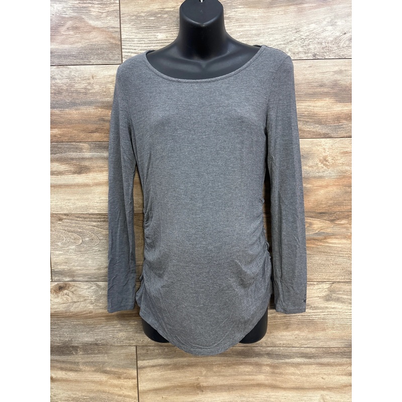 Cuddl Duds Long Sleeve Ballet Top Grey sz Small Grey Maternity Small