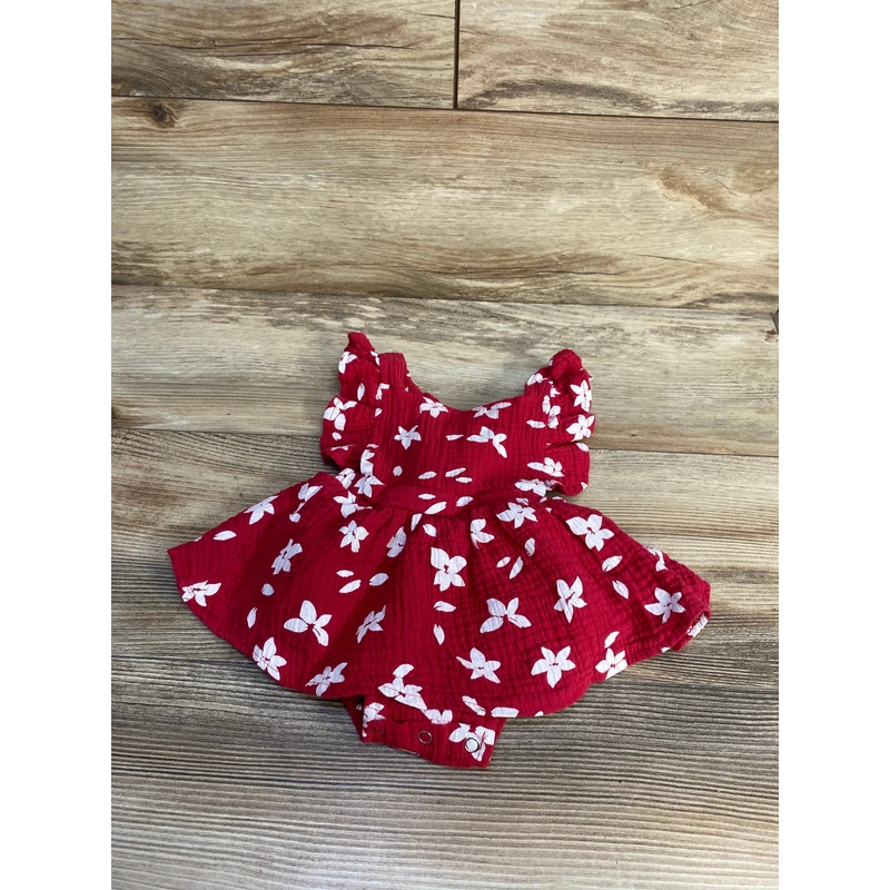 Floral Romper Red sz 9-12m Red 9m