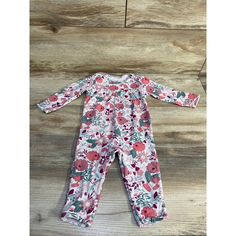 Just One You Floral Coverall White sz 9m White 9m