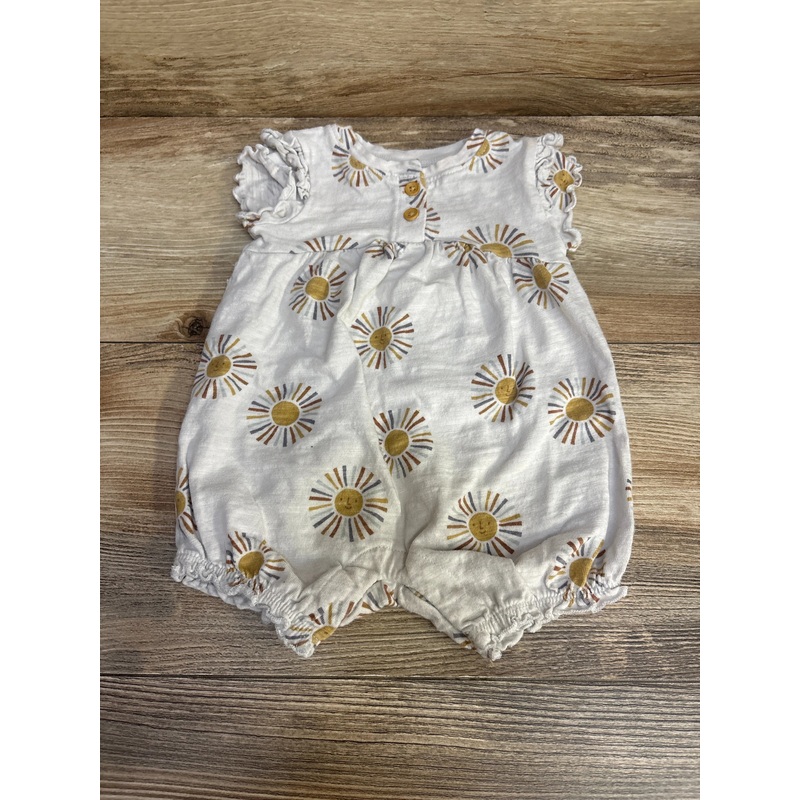 Little Co. Henley Sunshine Romper White sz 3m White 3m