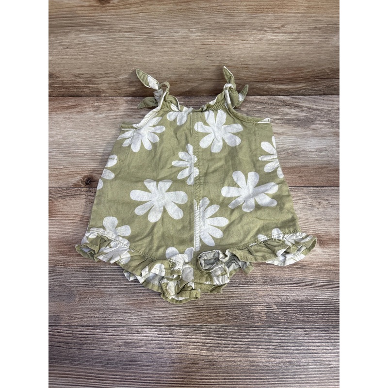 Little Co. Ruffle Floral Romper Green sz 6m Green 6m