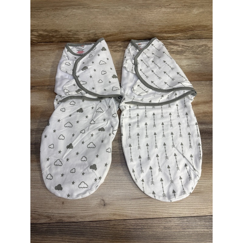 Mama Cheetah 2pk Swaddles White sz 0-3m