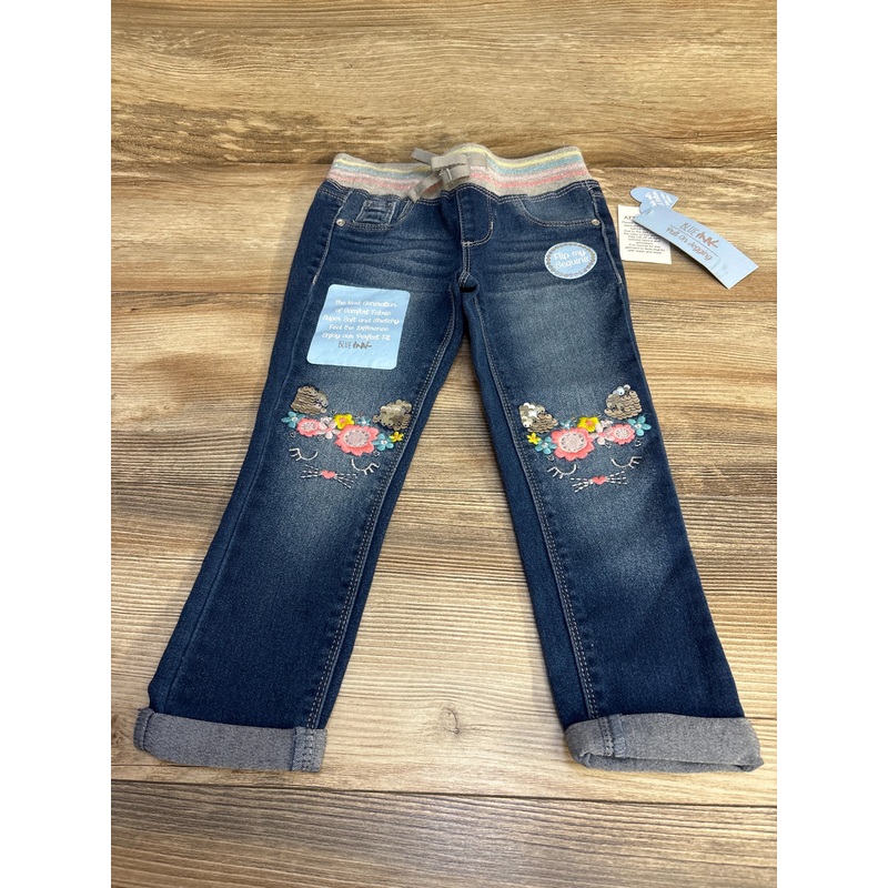 NEW Blue Ink Embroidered Jeggings Blue sz 4T Blue 4T