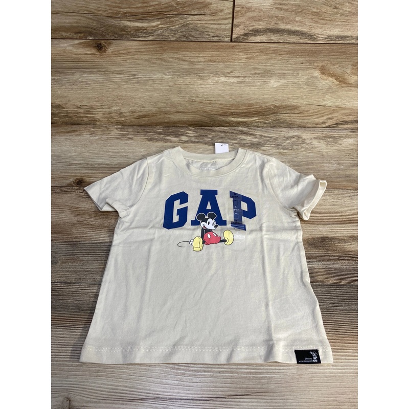 NEW Gap x Disney Mickey Mouse Shirt Beige sz 3T Beige 3T
