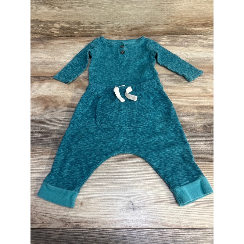 Old Navy 2pc Henley Bodysuit & Pants sz 3-6m Green 3m