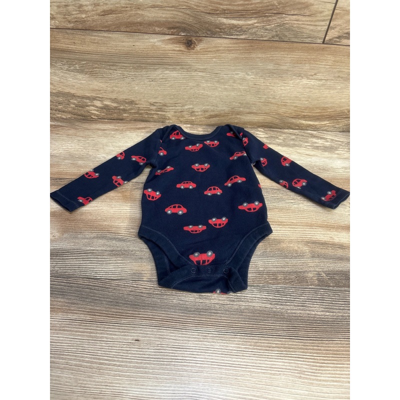 Old Navy Car Print Bodysuit Navy sz 6-12m Navy 6m