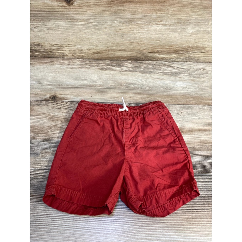 Old Navy Drawstring Poplin Shorts Red sz 18-24m Red 18m