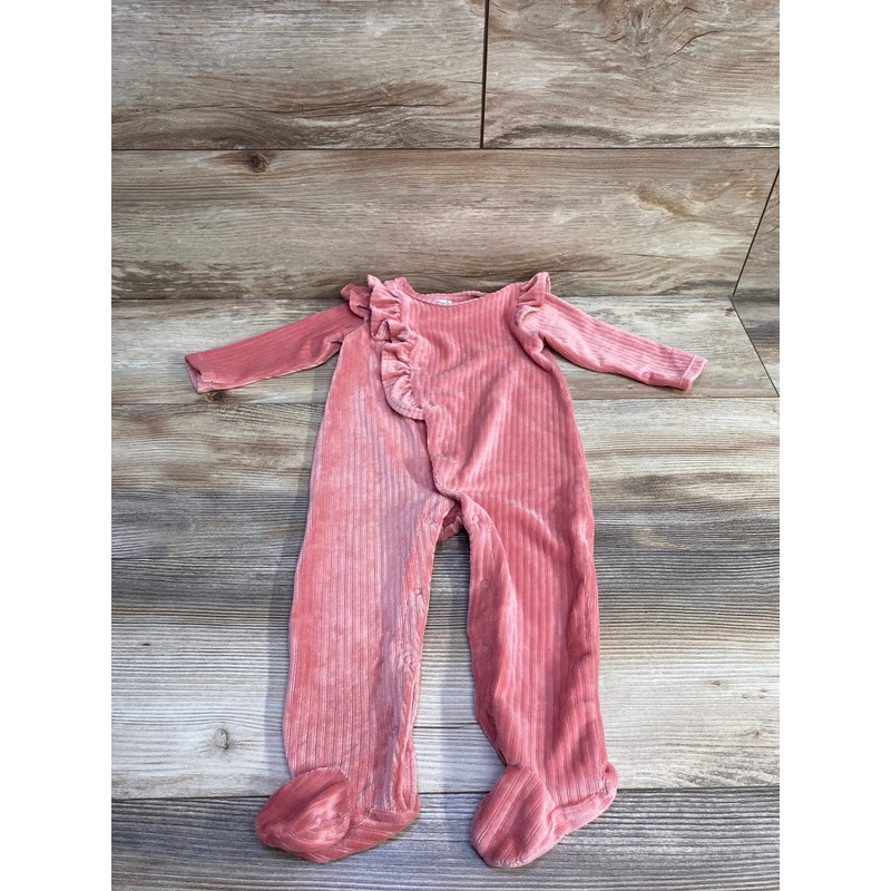 P.B. Precious Baby Ruffle Footie Pink sz 9m Pink 6m