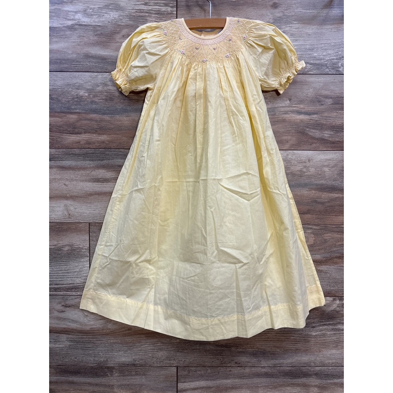 Remember Nguyen Smocked Savannah Bishop Dress Yellow sz 4T Yellow 4T