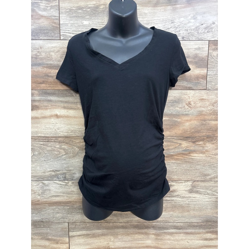 Sonoma Maternity Ruched Shirt Black sz XS Black Maternity XS