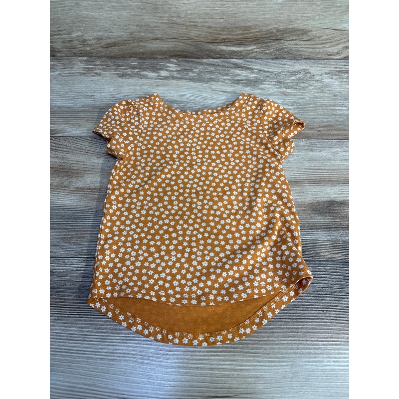 Cat & Jack Floral Shirt sz 18m Brown 18m