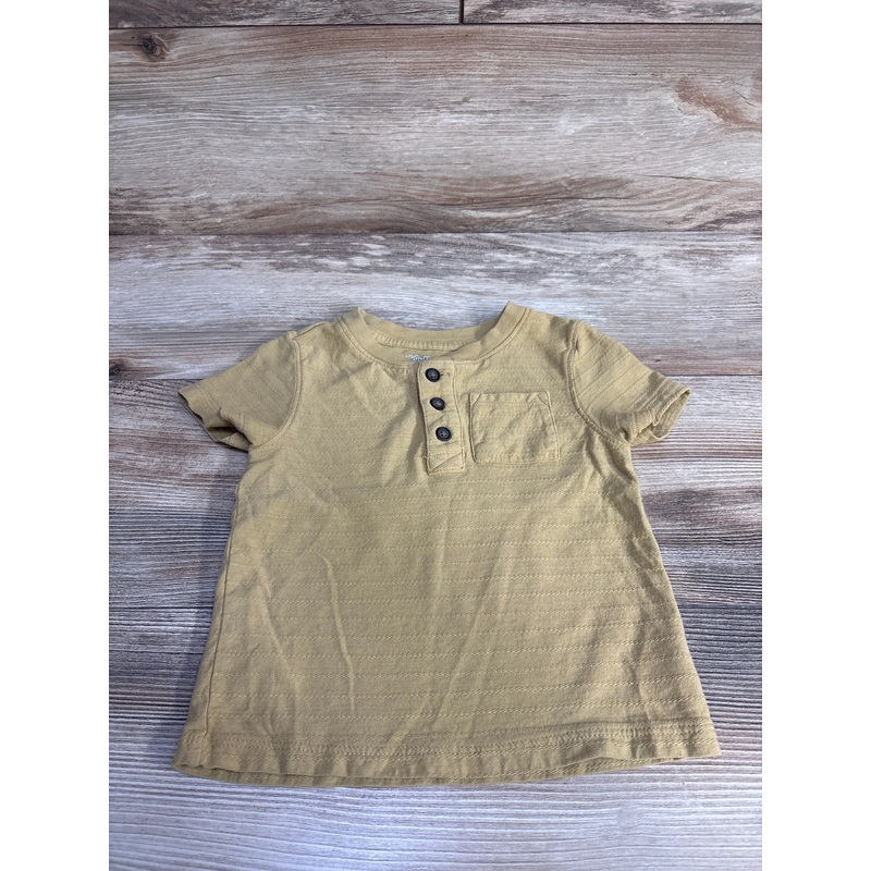 Cat & Jack Henley Pocket Shirt sz 18m Yellow 18m