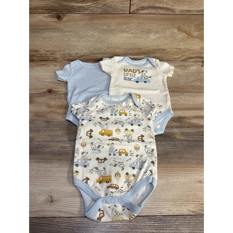 Chick Pea 3pk Bodysuits White sz 6-9m White 6m
