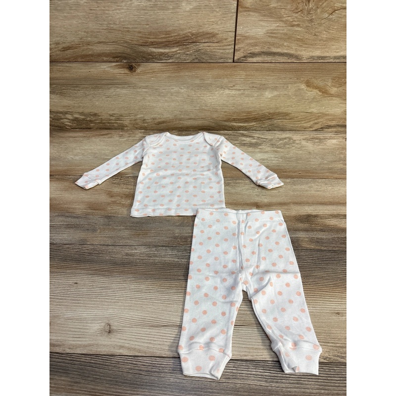 Mighty Goods 2pc Polka Dot Pajama Set White sz 3m White 3m