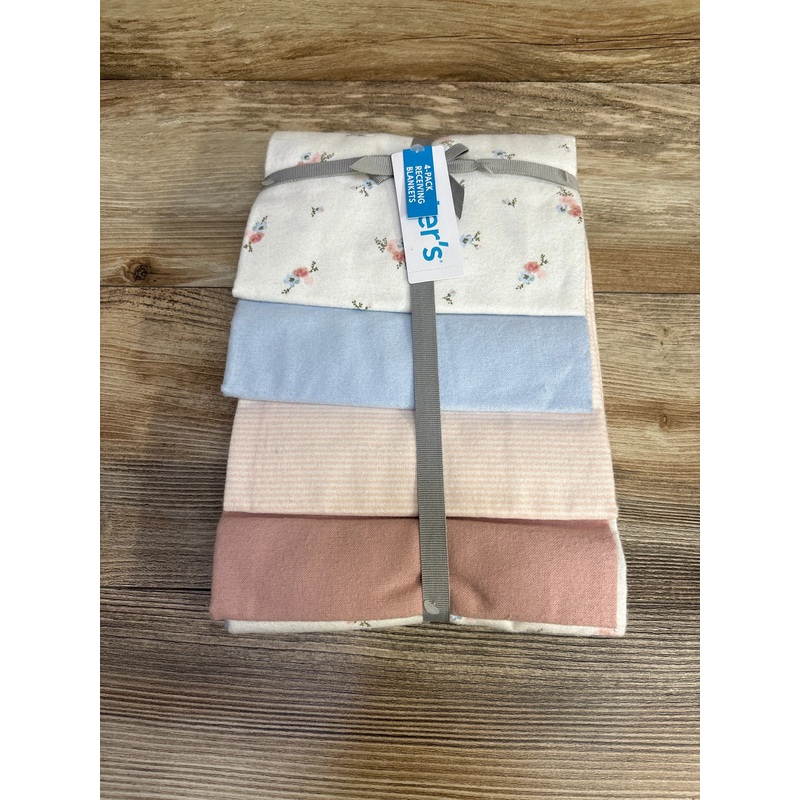 NEW Carter’s Baby 4pk Girl Receiving Blankets