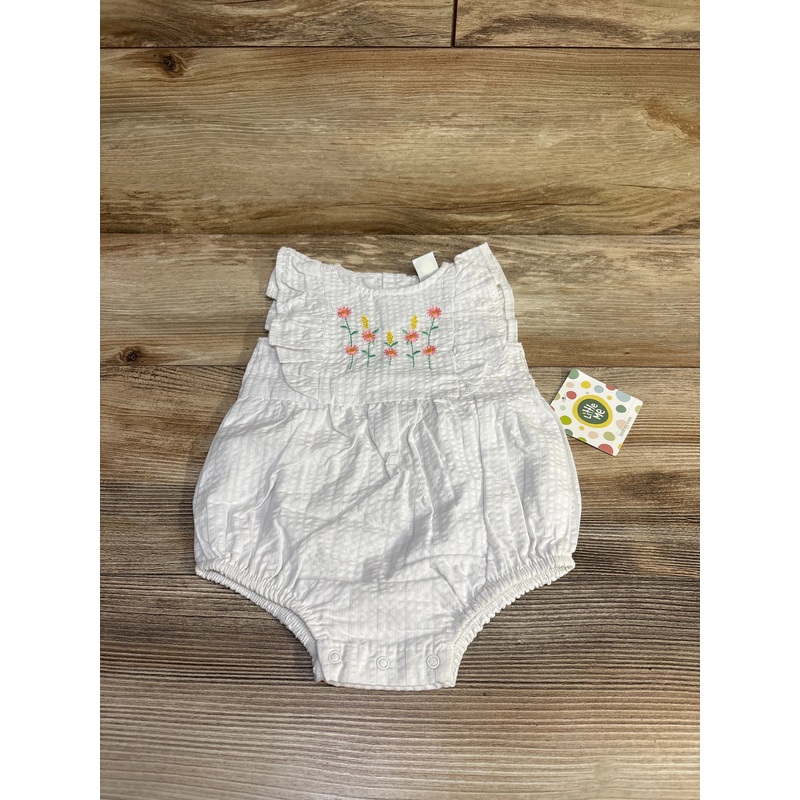 NEW Little Me Embroidered Bubble Romper White sz 9m White 9m